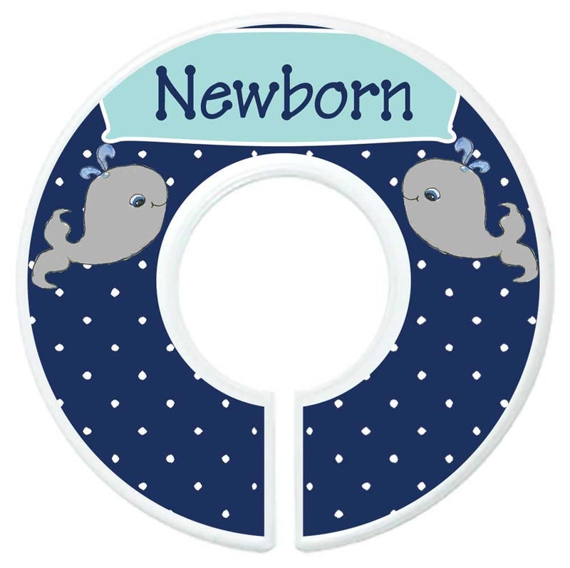 Mumsy Goose Baby Closet Dividers Nursery Closet Dividers Closet Organizers Whales - Image 2